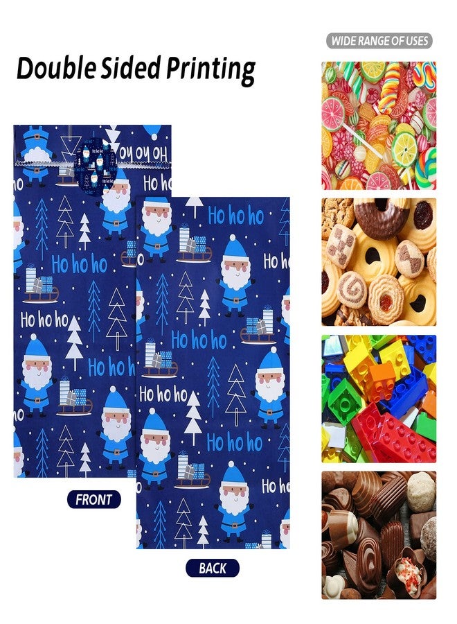 MIMIND 72 Pieces Christmas Winter Candy Paper Bags 6 Design Paper Gift Treat Bags with 72 Tissue Paper and 72 Stickers Paper Candy Gift Bags for Christmas Party Favor, 5.1 x 3.1 x 9.4 Inches - Image 5